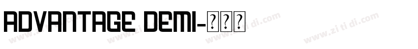 Advantage Demi字体转换